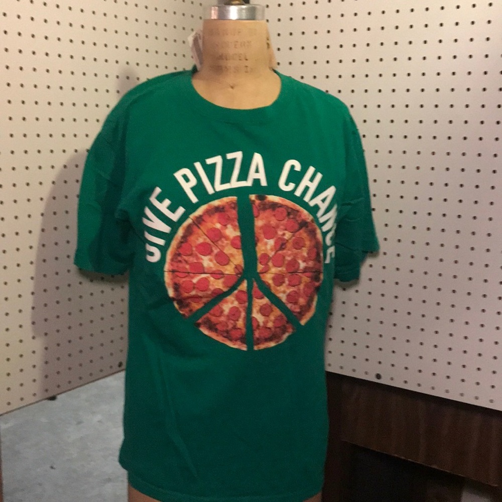 Vintage T Shirt Give Pizza a Chance